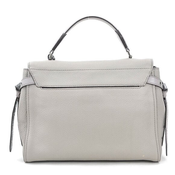 Auth Michael Kors Handbag Shoulder Bag Gray Leather/Silvertone - h30930a - Picture 3 of 15